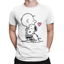 Casual Peanuts Snoopy Dancing T Shirt For Men Women Round Neck Short Sleeve Top Tee Cotton Summer Tops