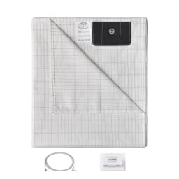 MAXSHARER Grounding Bed Sheet Conductive Silver Fiber Flat Sheet Organic Cotton Earthing Sheet for Better Sleep Nature Health