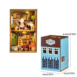 MINI DIY Doll House Miniature 3D Puzzle Wooden DollHouses Handmade Assembly Models Toys For Xmas Birthday Gifts