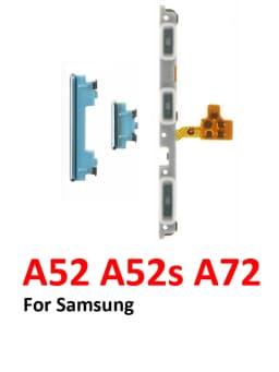 Phone Power Volume Button For Samsung Galaxy A52 A52s A72 LTE 5G New On Off Up Down External Key Internal Flex Cable Parts