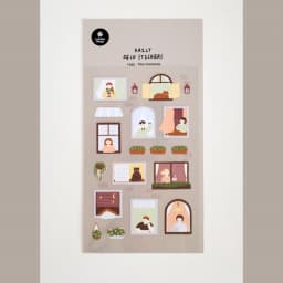 Korean Import Brand Suatelier Window Tiny Moments Paper Stickers Cute Scrapbooking Diy Journaling Diary Decor Stationery Sticker