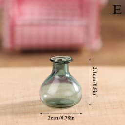 24 Styles 1/12 Miniature Dollhouse Glass Vase Mini Flower Vase for Doll House Decoration Accessories