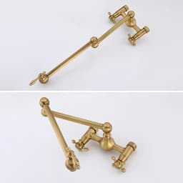 Wall-Mounted Antique Brass Kitchen Faucets Hot Cold Water Filter Tap for Kitchen Sink Mixer Folding Kitchen Faucet EL542A