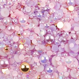 10g Mix Size Jelly Resin Flatback Rhinestone AB Imitation Pearl Beads For Nail Art DIY Cup Crafts Decor