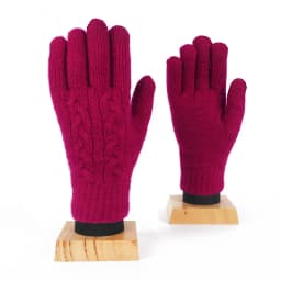 Female Winter Warm Knitted Full Finger Gloves Men Solid Woolen Touch Screen Mittens Women Thick Warm Cycling Driving Gloves H46