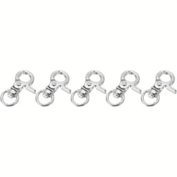 5pcs Swivel Lanyard Snap Hook, Zinc Alloy Trigger Snap Hooks Metal Lobster Claw Clasp Swivel Trigger Clips for Leather Crafts