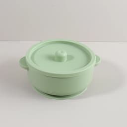 300ml Baby Training Bowl with Lid, 300ML 2-in-1 Stainless Steel & Silicone Feeding Set, Unbreakable Weaning Bowl