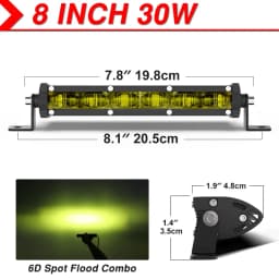 NAOEVO 4x4 Off road Led Light Bar Super Slim 120W 12V 24V 7 12 inch Driving Fog LED Work Lamp For Auto ATV SUV Tractor Boat Jeep
