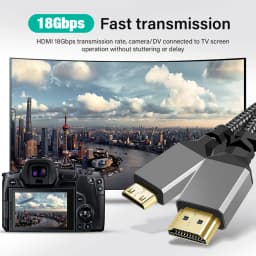 MINI HDMI To HDMI Cable HDMI2.0 2.0 MINIHDMI Male to Male 4K 60HZ HD Adapter Converter 1M 2M 3M 5M 1 2 3 5 Meter Long 30cm Short