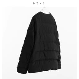 Women's New Chinese Style Goose Down Jacket with Button Detail, 2026 New Model, Made of Real Silk Guanle Crepe Fabric