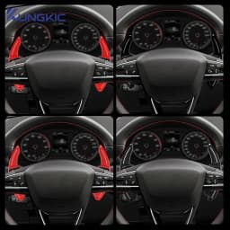 Shift Paddle For SEAT Leon ST 5F FR Cupra Ateca Ibiza 6P Arona Tarraco Carbon Fiber Car Steering Wheel Extension Shifter Sticker