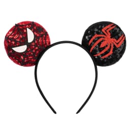 Disney Mickey Mouse Ears Marvel Spiderman Headbands for Kids Girls 5" Sequin Hairbands Adult Men Women Avengers Hair Accessories
