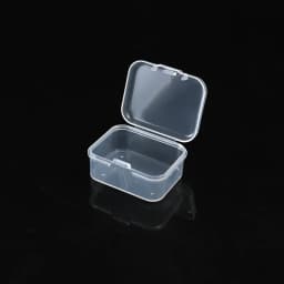 1/5pcs Rectangular and Apple Shaped Plastic Transparent Storage Portable Sealed Storage Box with Lid Jewelry Anti Oxidation Boxs