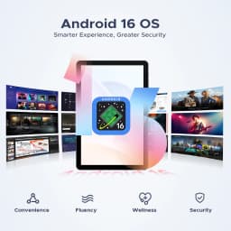 POCKAM P10PRO 10.1 Inch Tablet, Android 16 Tablets with 120Hz Display, 48GB+128GB/2TB, T7250 Octa-Core, 8800mAh, Widevine L1, Gemini AI, 13MP+5MP, 3.5mm Headphone, Tablet with Keyboard, Pen, Black