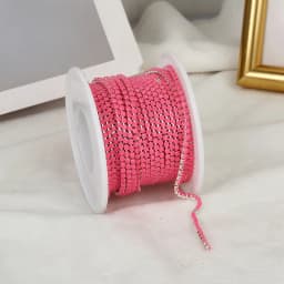 5yards 2mm Top Grade More Colors Acrylic Rhinestone Cup Chain Apparel Rhinestone Trim Sewing Strass Cup Chain For DIY Clothing