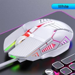 3200DPI Ergonomic Wired Gaming Mouse USB Computer Mouse Gaming RGB Backlit Gamer Mouse 6 Button LED Silent Mice for PC Laptop