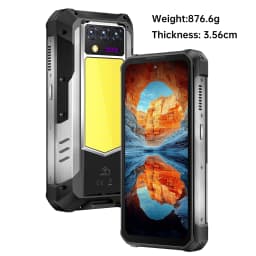OUKITEL WP100 TITAN Rugged Smartphone Phone with Built-in Projector 12GB+512GB 33000mAh 1200-lumen Camping Light 200MP NFC 66W