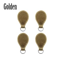 TANQU New 2 Pair 4 Pc Shiny Drop End for Obag Handle PU Drop Attachment for O Bag Obasket DIY Women Bag