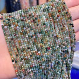 Wholesale 2/3/4MM Natural Amethyst Tiger Eye Garnet Mini Loose Bead DIY Men's and Women's Fashion Bracelet Necklace Jewelry