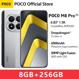 New POCO M8 Pro 5G Smartphone Global Version Snapdragon 7s Gen 4 NFC 6.83" 1.5K 120Hz display 6500mAh 100W Charging