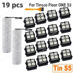 Fit For Tineco Floor ONE S5 / S5 Pro 2 / S5 Pro / S5 Blue, But Not For Tineco S5 Combo and S5 Steam Roller Brush and Filter