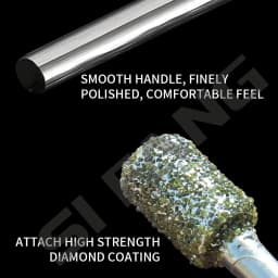 20PCS Diamond Grinding Burr Drill Bit Set for Rotary Tool Diamond Burr Bits with 1/8 Inch Shank Rotary Tool Accessories