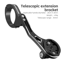 ROCKBROS Bicycle Computer Mount Bike Light Holder Bike Speedometer Gps Support Cycling Road Mtb Flashlight Extension Bracket