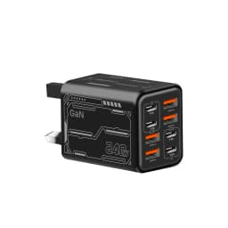 New 240W 8 in 1 USB C Charger Fast Charging Phone Charger Power Adapter For iPhone Samsung Huawei EU/US/UK Plug Wall Charger