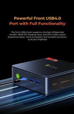 GMKtec M6 Ultra AMD R5 7640HS Mini PC 6-core 12-thread Gaming Computer PC 32GB DDR5 1TB SSD Portable Computer Mini Desktop PC