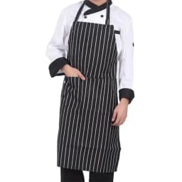 1pc Adjustable Adult Apron Striped Restaurant Chef Apron Outdoor Camping Picnic Kitchen Cook Aprons