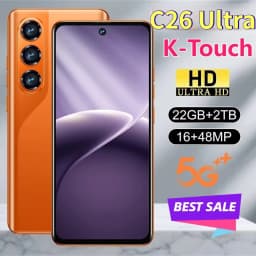 K-Touch C26 Ultra 7.3 HD Mobile Phones Android 15 Cell Phone 8000mAh Smartphone 22GB+2TB Octa Core 5G Dual SIM 16+48MP Camera Cellphones
