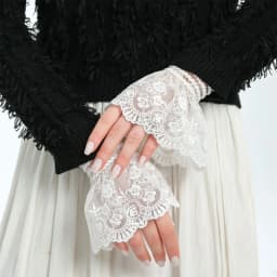 DIY Detachable Cuffs Cuff Extension Embroidery Lace Daisy Fake Sleeves Elastic Wild Wrist Pleated Organ Lolita Fake Sleeves