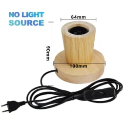 Modern Wood Table Lamps E27 Retro Desk Decora Light Indoor Art Lamp Living Room Bedroom Bedside Decoration Light Base EU Plug
