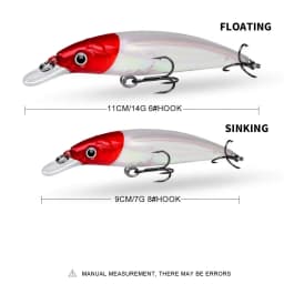 1pcs Bait Minnow 7g 14g 40g Luminous Bionic Fake Baits Plastic Hard Bait Fishing Bait Long Throw Floating Water Lure Swimbait