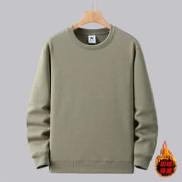Large Size Men's Sweatshirt Crewneck Pullover Male Extra Big Plus 7XL 10XL 12XL Autumn Winter Fleece Lined Casual Clothing Loose