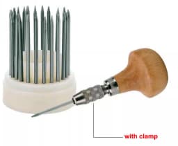 23pcs Beading tool Set Diamond Stone Pearl Grain Tools Set Beader with Wood Handle Jewelry Making Tool for Goldsmith Jeweler