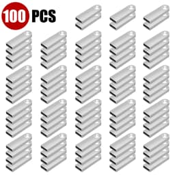 10/50/100 Pcs Free Custom Logo Metal USB Flash Drive 64GB 32GB 8GB 4GB Memory Flash USB Stick Pen Drive 128MB 512MB PenDrive 2.0