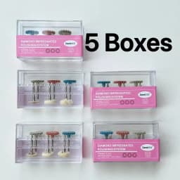 Diamond Rubber Polisher Kit Polishing Wheels 2.35mm Shank Polishing Tools