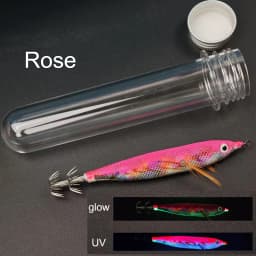1pc 12.5cm Glow in The Dark Wood Shrimp Horizontal Squid Jig Egi Set UV Squid Lure Sea Cuttlefish Octopus Saltwater Tackle