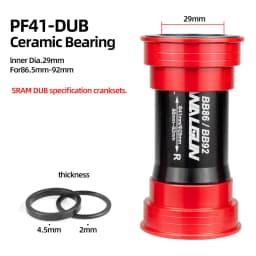 BB86 BB92 Bike Bottom Bracket Ceramic BB for MTB Road PF4124 PF4130 PF41DUB 41mm 24mm 30mm 29mm DUB Gxp 105 Bicycle Crank Parts