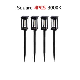 2/4/6Pcs Retro Solar Pathway Warm Lights Outdoor Waterproof Garden Incandescent Bulb for Walkway Yard Backyard Landscape Decor
