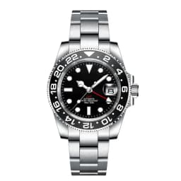 Custom Logo New Men Mechanical Wristwatch Jubilee Stainless NH34 GMT Watch Sapphire Glass Men Watches hombre