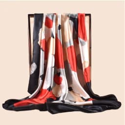High Quality Shawl Satin Silk Square Scarf Women Flower Neckerchief Ladies Headband Hair Bands Print Foulard Hijab Wraps Bandana