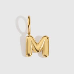 EMANCO Stainless Steel 3D Bubble Alphabet Charms Minimalist Style Letter Elements DIY Necklace Bracelet Jewelry Making