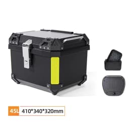 Universal Motorcycle Top Case Waterproof Motorbike Trunk Tail Box with Stainless Steel Anti-Theft Lock For Helmet Luggage