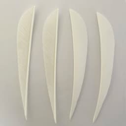 IBOUNFOX 50Pcs 4" Turkey Feather Fletching Right/Left Wings Archery Hunting Arrow Feathers DIY Carbon Woonden Arrow Vanes