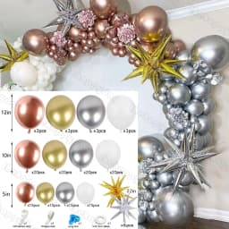Christmas Balloon Arch Green Gold Red Box Candy Balloons Garland Cone Explosion Star Foil Balloons New Year Christma Party Decor