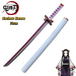 Demon Slayer Katana Sword Original Assembled Anime Cosplay Props Orange Kyoujurou Tanjirou Tokitou Muichirou Swords 72cm