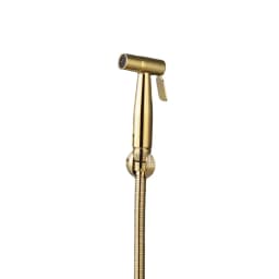 Toilet Bidet Sprayer & Hose & Support Set Brushed Gold Handheld Bidet Tap Shower Head, Rose Gold, Gun Metal Grey Shattf