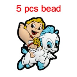 5pcs Silicone Cartoon Beads DIY Pacifier Chain Baby Oral Care Pacify Accessory Part